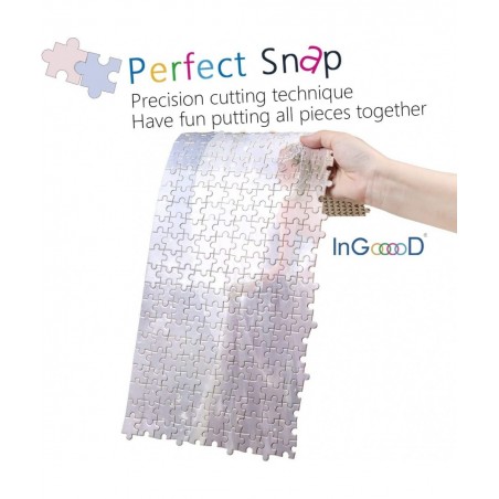 Ingooood- Jigsaw Puzzle 1000 Pieces for Adult- Fantasy Series- The White Peacock_IG-0368 Entertainment Wooden Puzzles Toys $3...