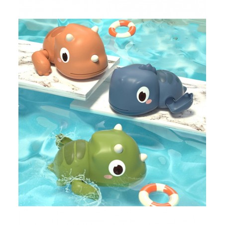 3pcs Baby Bath Toys Floating Wind-up Dinosaurs Swimming Pool Games Cute Kid Bathtub Toys for Toddlers 3 4 5 6 +Years Old Boys...