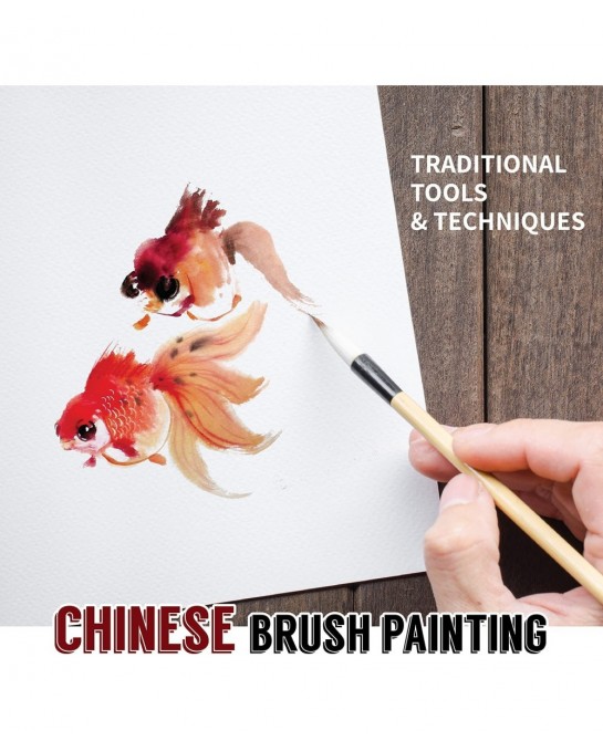 Adult Art Craft & Hobby Kits Introduction to Chinese Brush Painting Multi Colors 06826 $56.56 Craft Kits