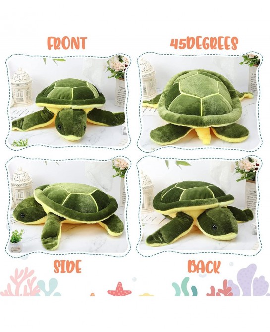 Large Stuffed Turtle Soft Plush Sea Turtle Stuffed Animals Giant Plush Stuffed Turtle Ocean Life Tortoise Throw Pillow Cute T...