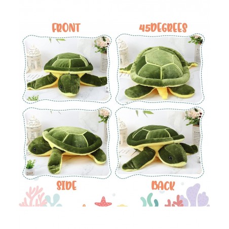 Large Stuffed Turtle Soft Plush Sea Turtle Stuffed Animals Giant Plush Stuffed Turtle Ocean Life Tortoise Throw Pillow Cute T...