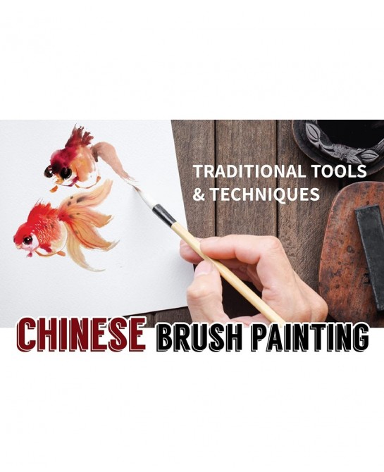 Adult Art Craft & Hobby Kits Introduction to Chinese Brush Painting Multi Colors 06826 $56.56 Craft Kits