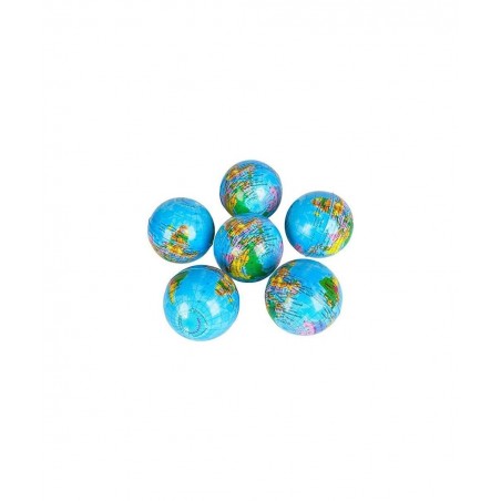 3 Inch Globe Stress Ball One Dozen Per Order $30.62 Geographic Globes