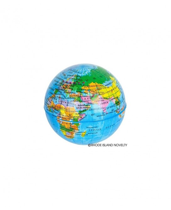 3 Inch Globe Stress Ball One Dozen Per Order $30.62 Geographic Globes