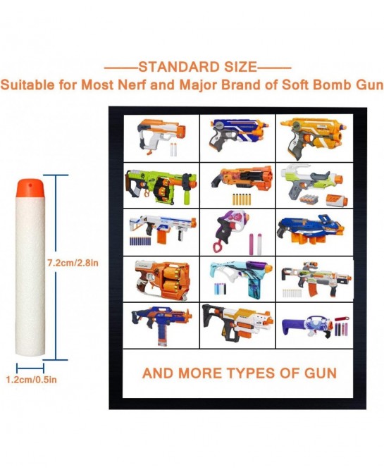 100Pcs Refill Darts + 1000Pcs Refill Darts for Nerf Modulus Guns N Strike Elite Glow at The Dark Bulk Bullets Pack - White $6...