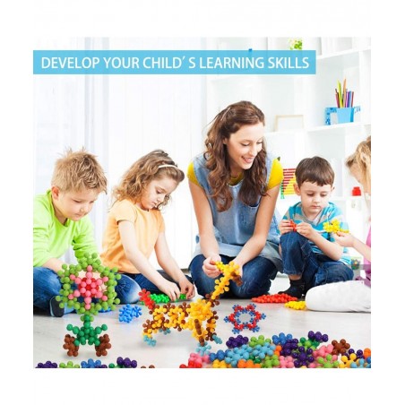 330 pcs Building Blocks Educational Building Toys Stem Toys Building Discs Sets Interlocking Solid Plastic for Preschool Todd...