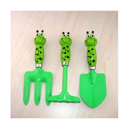 MTB Gardening Tool Sets Frog Handle Pack of 2 Sets (Blue+ Green) Kids Garden Tool Set Kit Beach Sand Play Tool Sandbox and So...