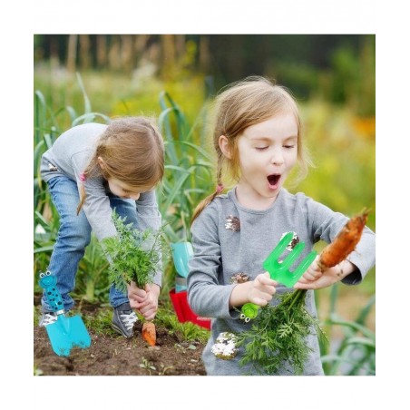 MTB Gardening Tool Sets Frog Handle Pack of 2 Sets (Blue+ Green) Kids Garden Tool Set Kit Beach Sand Play Tool Sandbox and So...