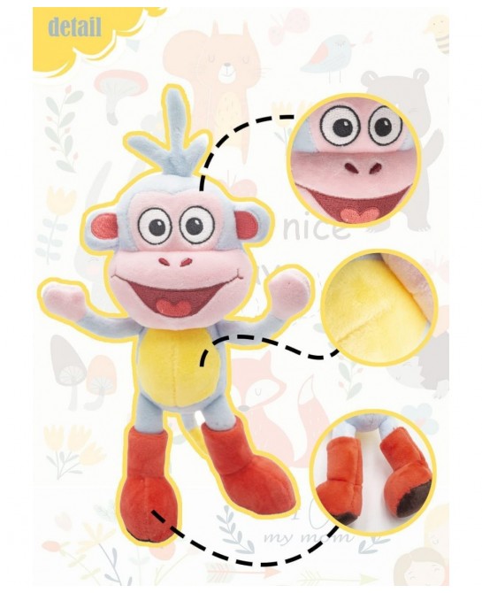 Dora MonkeyThe Explorer Stuffed Stuffed Animal Doll Series Dora Monkey Boots for Boys and Girls Birthday Gifts 33cm / 13.7in ...