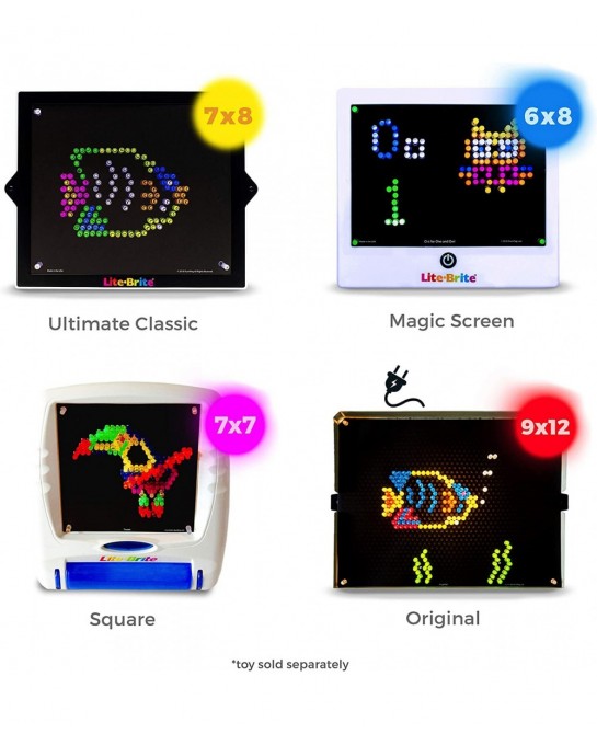 Blank Refill templates for Lite Brite Cube Flat-Screen and Four Share (10 Sheets 7x7) $17.30 Electronic Learning & Education ...