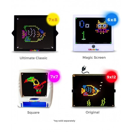 Blank Refill templates for Lite Brite Cube Flat-Screen and Four Share (10 Sheets 7x7) $17.30 Electronic Learning & Education ...