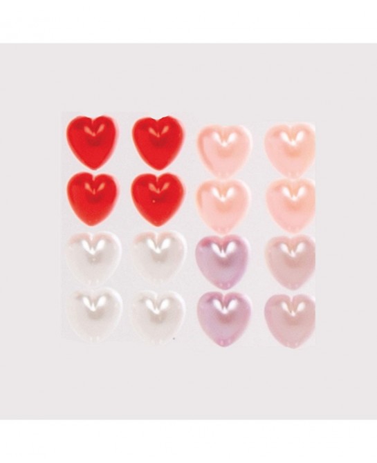 AT408 Heart Self-Adhesive Pearls - Pack of 200 Assorted Jewel Sticker Craft Embellishments for Kids Arts and Crafts Decoratin...
