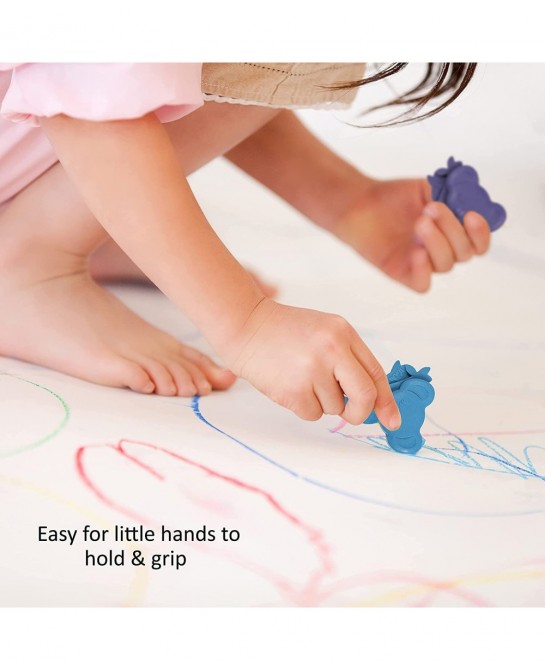 Beeswax Crayons - Mess Free Coloring For Toddlers - Crayons For Toddlers Ages 2-4 - 6 Vibrant Koalas - Gifts For Kids- Washab...