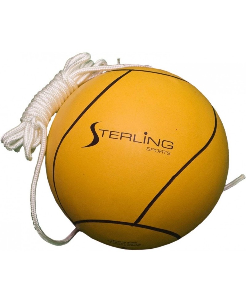 Full Size Tetherball with Rope Set Neon Collection for Kids Outdoor Backyard Replacement Ball Yellow $58.82 Play Sets & Playg...