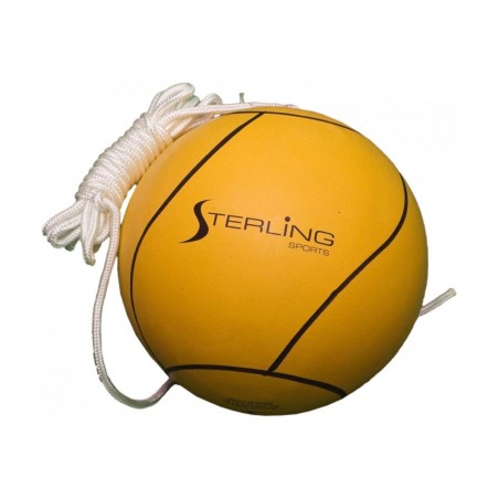 Full Size Tetherball with Rope Set Neon Collection for Kids Outdoor Backyard Replacement Ball Yellow $58.82 Play Sets & Playg...