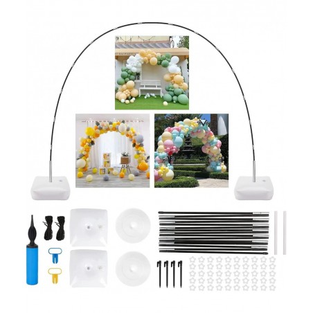 Adjustable Balloon Arch Stand Kit With Water Fillable Base for Different Party Backdrop Tool for Birthday Baby Shower Graduat...