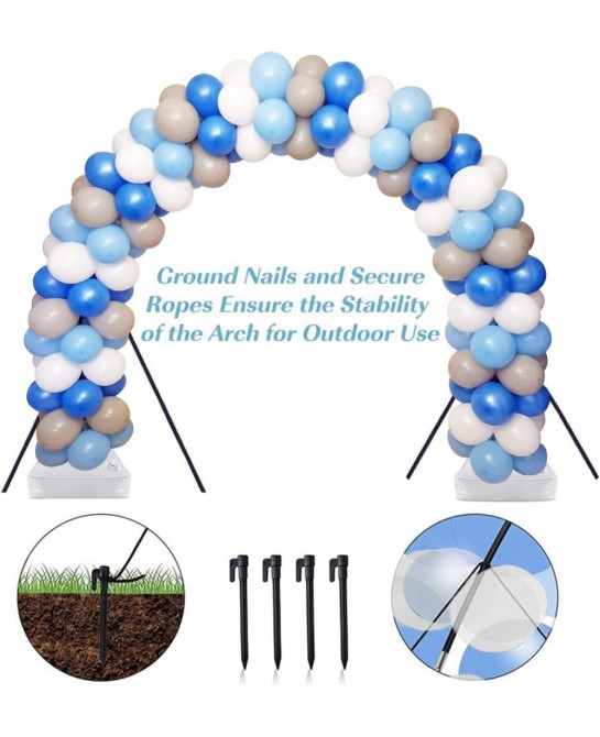 Adjustable Balloon Arch Stand Kit With Water Fillable Base for Different Party Backdrop Tool for Birthday Baby Shower Graduat...