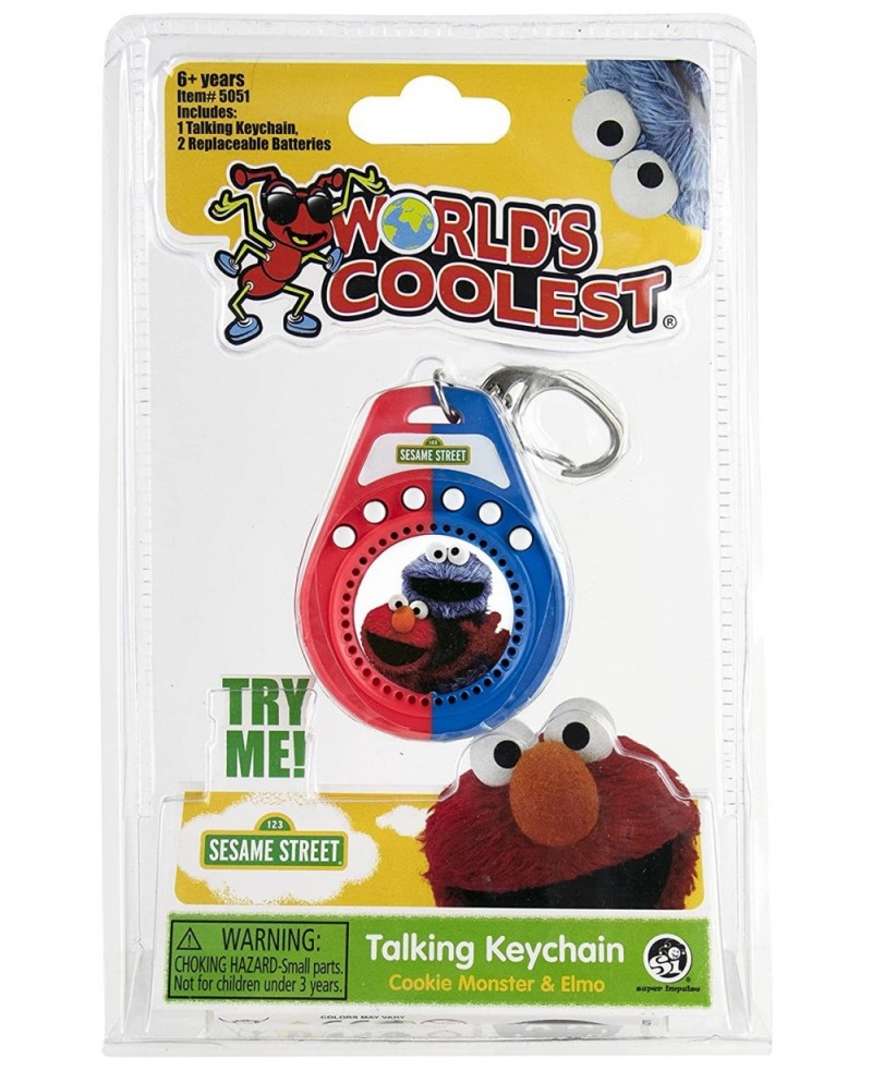 Sesame Street Talking Keychain Multi Miniature $18.04 Miniature Novelty Toys