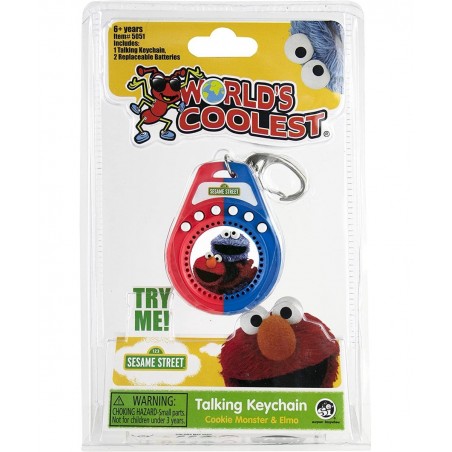 Sesame Street Talking Keychain Multi Miniature $18.04 Miniature Novelty Toys