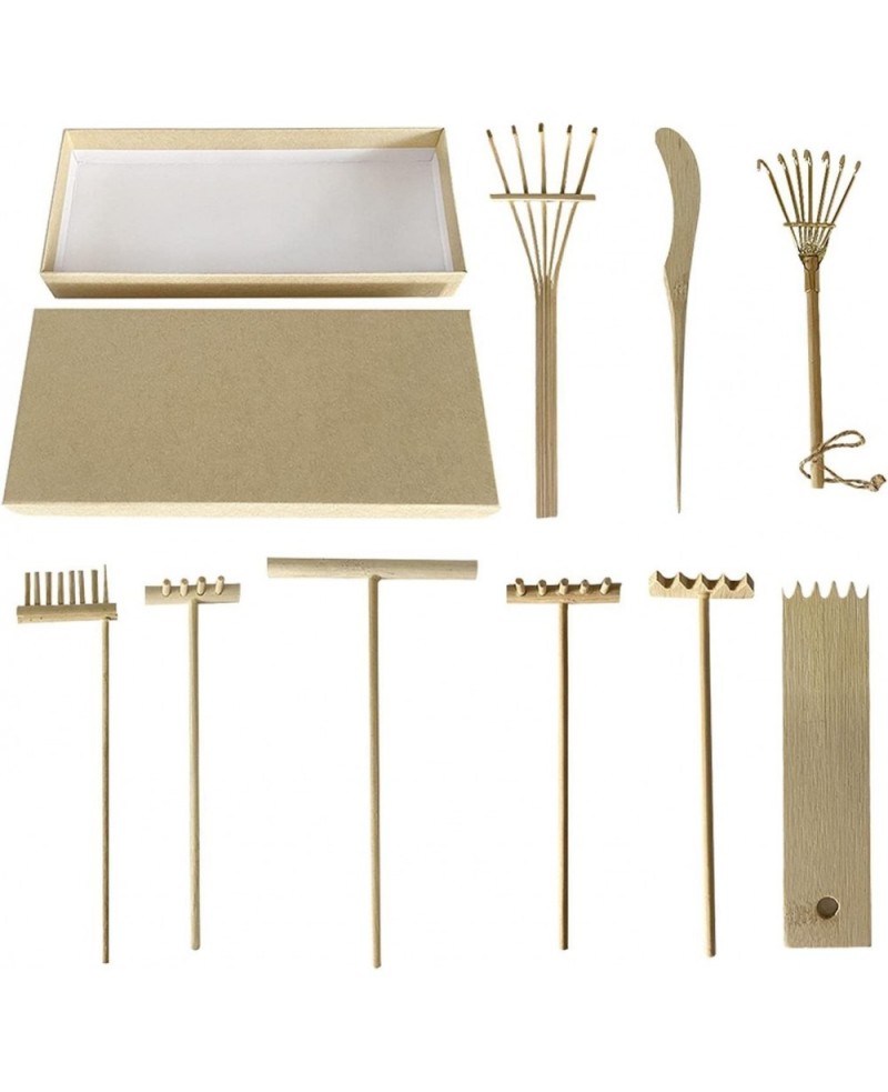 9pcs Mini Zen Garden Rake Sets Tabletop Zen Garden Sandbox Tools Zen Garden Accessory for Home Office(Wood) $15.83 Sandboxes ...