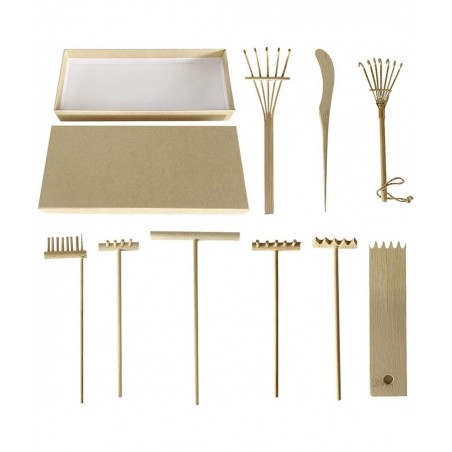 9pcs Mini Zen Garden Rake Sets Tabletop Zen Garden Sandbox Tools Zen Garden Accessory for Home Office(Wood) $15.83 Sandboxes ...