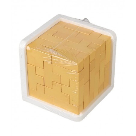 3D Wooden Brain Teaser Puzzle Cube Wooden Puzzles T-Shaped Jigsaw Logic Puzzle Game Puzzles Educational Toy for Kids and Adul...