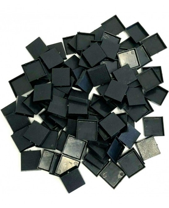 Lot of 100 Warhammer Fantasy 25mm Square Bases Saurus Orc Chaos Wargame Bitz $23.13 Game Accessories