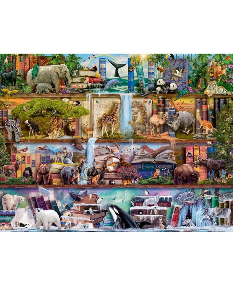 Aimee Stewart: Wild Kingdom Shelves-2000 Piece Jigsaw Puzzle $55.88 Jigsaw Puzzles
