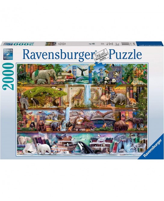 Aimee Stewart: Wild Kingdom Shelves-2000 Piece Jigsaw Puzzle $55.88 Jigsaw Puzzles
