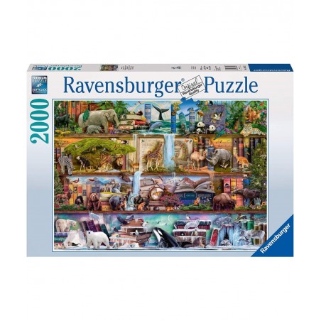 Aimee Stewart: Wild Kingdom Shelves-2000 Piece Jigsaw Puzzle $55.88 Jigsaw Puzzles