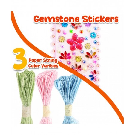 GoodyKing Flower Craft Kit for Kids - Art and Craft Make Your Own Button Felt Flowers Vase Project for Boys and Girls - Schoo...
