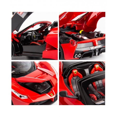 1/22 Compatible for Ferrari Car Model Pull Back Car with Sound and Light for Kids Boy Girl Vehicles Diecast Cars Model(Red) $...