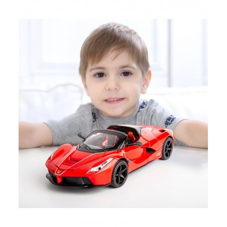 1/22 Compatible for Ferrari Car Model Pull Back Car with Sound and Light for Kids Boy Girl Vehicles Diecast Cars Model(Red) $...