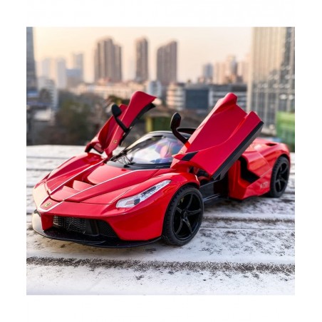 1/22 Compatible for Ferrari Car Model Pull Back Car with Sound and Light for Kids Boy Girl Vehicles Diecast Cars Model(Red) $...