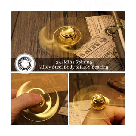 Magic Golden Orb Fidget Spinner Toy for Kid Adult Metal Finger Hand Magic Power Ball Toy Fidget Toy Gift for Fans of Magical ...