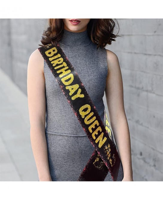 BIRTHDAY QUEEN Sash for Women Birthday Gifts Birthday Sash with Rhinestone Pin for Girls Birthday Celebration Birthday Party ...