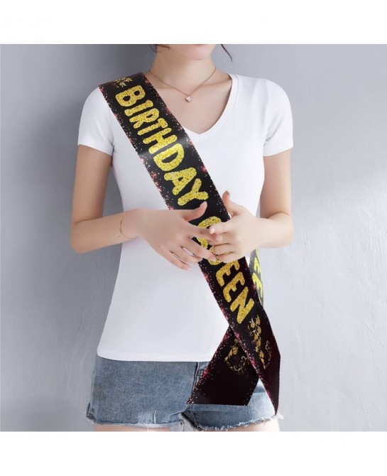 BIRTHDAY QUEEN Sash for Women Birthday Gifts Birthday Sash with Rhinestone Pin for Girls Birthday Celebration Birthday Party ...