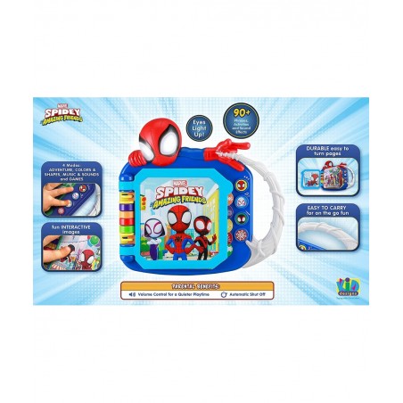 Spidey and His Amazing Friends Book Toddler Toys with Built-in Preschool Learning Games Educational Toys for Fans of Spiderma...