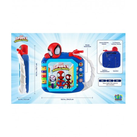 Spidey and His Amazing Friends Book Toddler Toys with Built-in Preschool Learning Games Educational Toys for Fans of Spiderma...