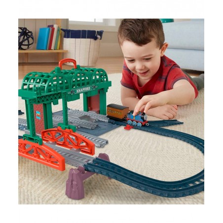 Fisher-Price Knapford Station Train Set Track with 2 in 1 playset and Storage case for preschoolers 3 and Older $36.92 Toy Ve...