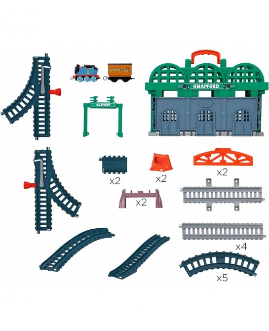 Fisher-Price Knapford Station Train Set Track with 2 in 1 playset and Storage case for preschoolers 3 and Older $36.92 Toy Ve...