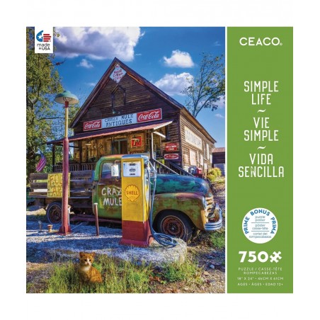 Simple Life - Crazy Mule Antiques - 750 Piece Jigsaw Puzzle $23.78 Jigsaw Puzzles
