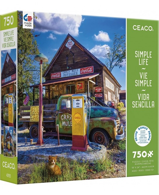 Simple Life - Crazy Mule Antiques - 750 Piece Jigsaw Puzzle $23.78 Jigsaw Puzzles