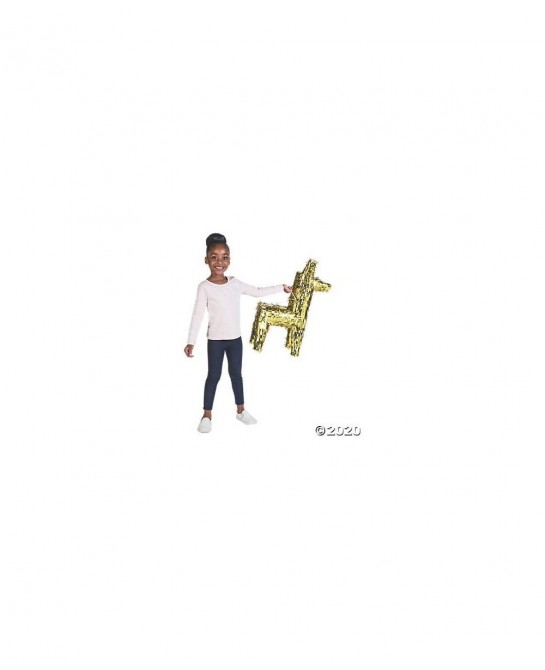 Gold Foil Donkey Pinata - Cinco de Mayo and Fiesta Party Decor $65.85 Piñatas