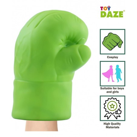 Hulk Gloves Kids Superhero Costume Accessories Superhero Costumes Gloves Cosplay for Hulk Birthday Party (1 Pair) $45.40 Kids...