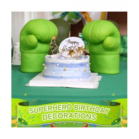 Hulk Gloves Kids Superhero Costume Accessories Superhero Costumes Gloves Cosplay for Hulk Birthday Party (1 Pair) $45.40 Kids...