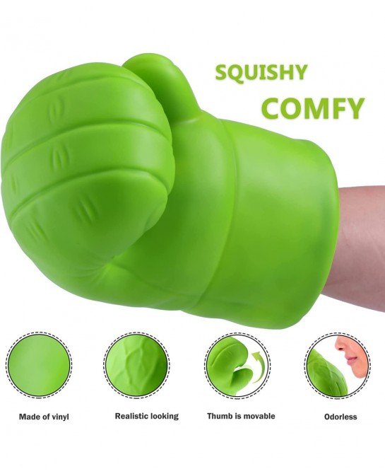 Hulk Gloves Kids Superhero Costume Accessories Superhero Costumes Gloves Cosplay for Hulk Birthday Party (1 Pair) $45.40 Kids...
