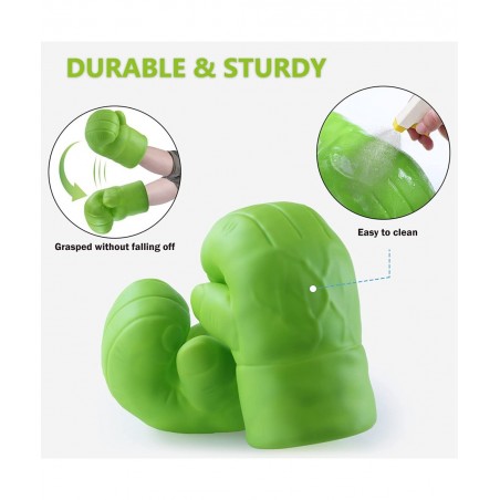 Hulk Gloves Kids Superhero Costume Accessories Superhero Costumes Gloves Cosplay for Hulk Birthday Party (1 Pair) $45.40 Kids...