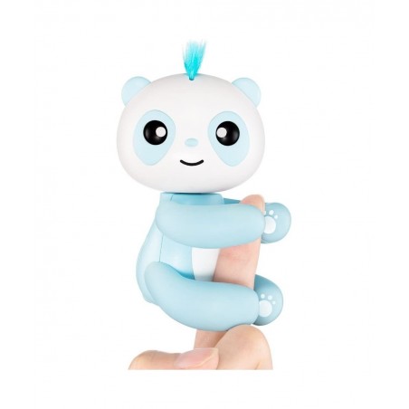 Interactive Electronic Finger Panda for Kids Smart Baby Panda Toy Reflexive Reaction to Touch (Blue) $21.59 Electronic Pets