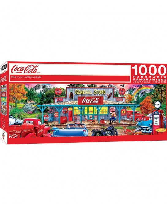 1000 Piece Jigsaw Puzzle for Adults Family Or Kids - Coca-Cola Stop N Sip - 13"x39 $40.88 Jigsaw Puzzles